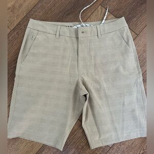 Hang Ten Men’s‎ Casual Lightweight Flat Front Shorts NWOT Color Khaki Size 34